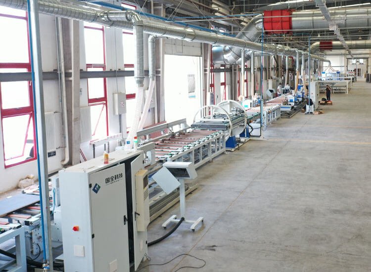 Guoquan door production line for alfadoor factory