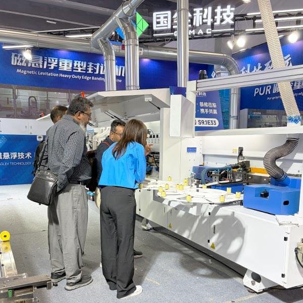 Guoquan Top Door Production Line Machine Factory Show at CIFF Guangzhou 2026 6 Guoquan CIFF Customer India