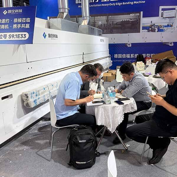 Guoquan Top Door Production Line Machine Factory Show at CIFF Guangzhou 2026 4 Guoquan CIFF Customer Saudi Arabia